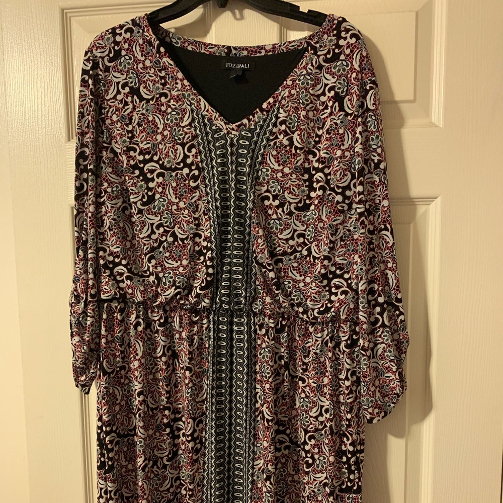 Roz & Ali 3/4 Sleeve Dress